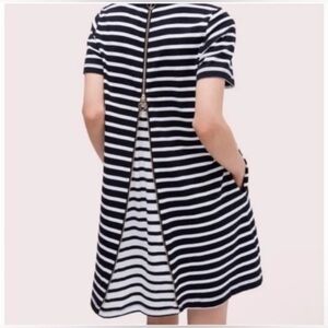 Kate Spade Black and White Striped Mini Dress